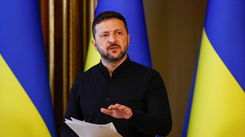 Volodímir Zelenski, presidente de Ucrania. Foto: Reuters/Valentyn Ogirenko.