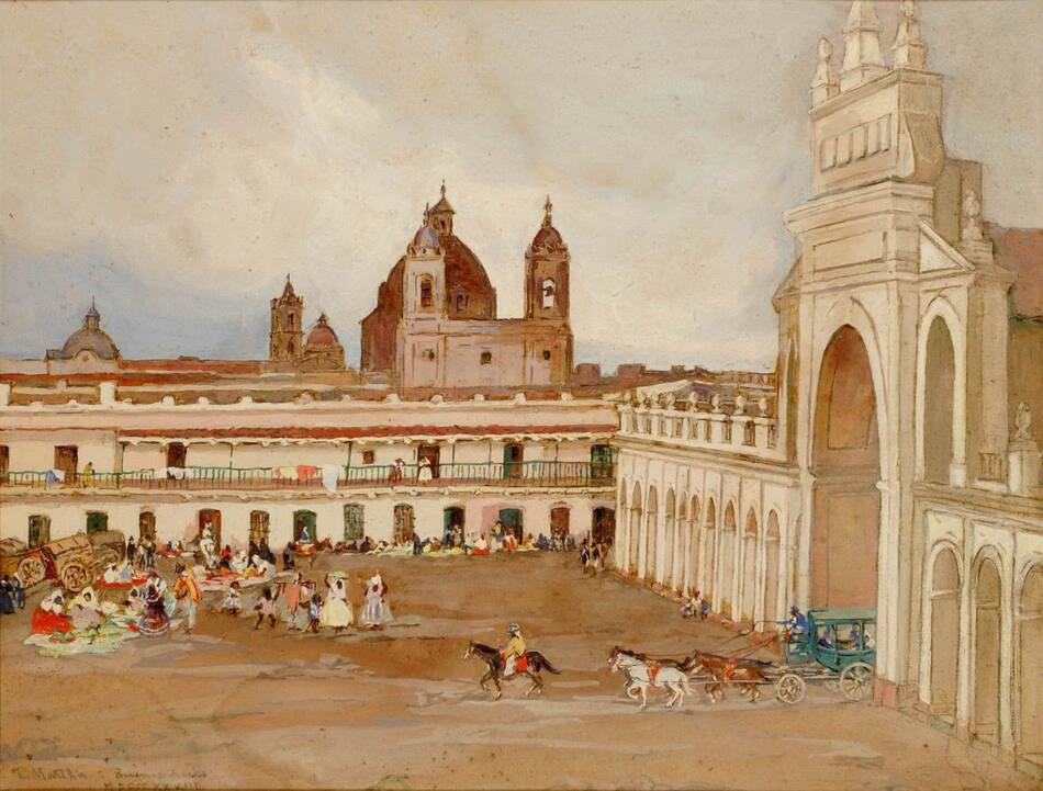 Plaza Victoria, hoy Plaza de Mayo